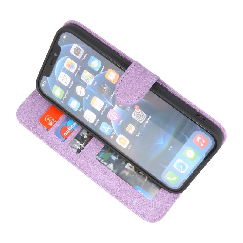 Estuche Wallet Cases para iPhone 13 Pro Morado