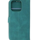 Wallet Cases Hoesje voor iPhone 13 Pro Donker Groen