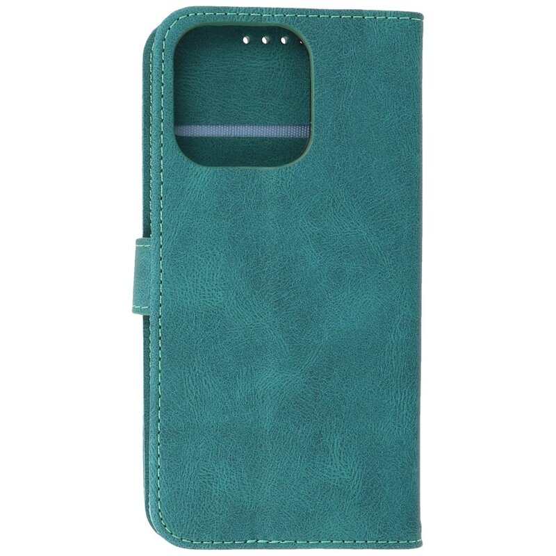 Wallet Cases Hoesje voor iPhone 13 Pro Donker Groen