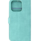 Wallet Cases Hoesje voor iPhone 13 Pro Turquoise