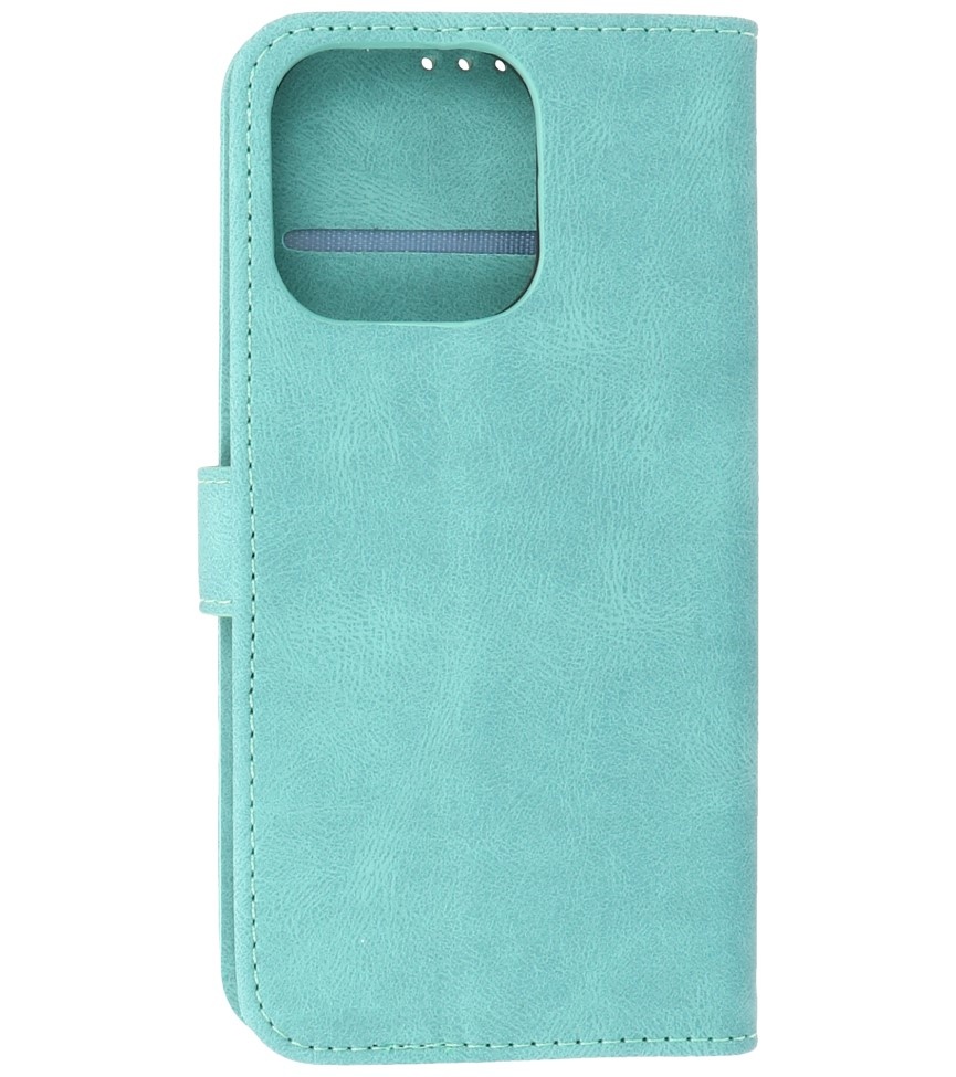 Wallet Cases Hoesje voor iPhone 13 Pro Turquoise