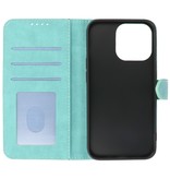 Wallet Cases Hoesje voor iPhone 13 Pro Turquoise