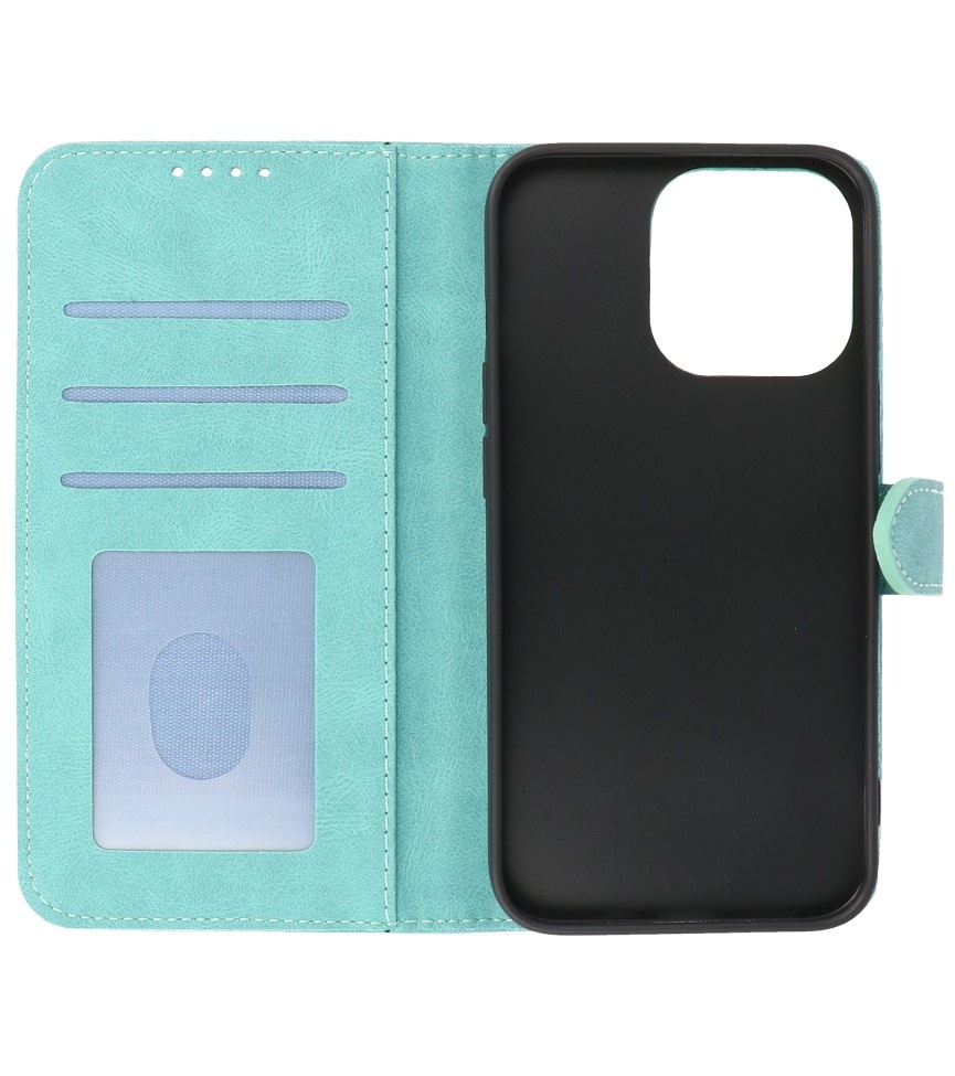 Wallet Cases Hoesje voor iPhone 13 Pro Turquoise