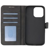 Wallet Cases Hoesje voor iPhone 13 Pro Max Zwart