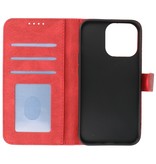 Wallet Cases Hoesje voor iPhone 13 Pro Max Rood