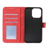 Estuche Wallet Cases para iPhone 13 Pro Max Rojo