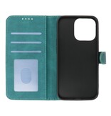 Custodia a portafoglio Custodia per iPhone 13 Pro Max verde scuro