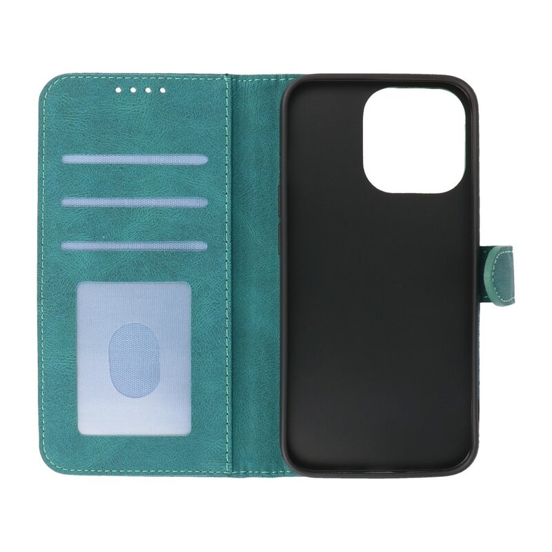 Custodia a portafoglio Custodia per iPhone 13 Pro Max verde scuro