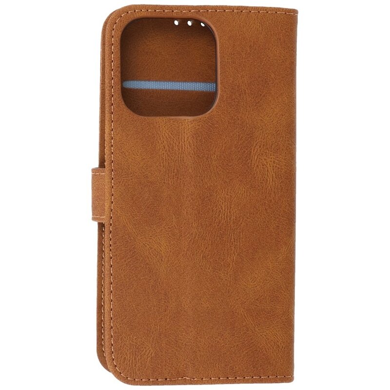 Custodia a portafoglio Custodia per iPhone 13 Pro Max Marrone