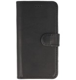 Étui Bookstyle en cuir fait main MF iPhone 13 Mini Noir