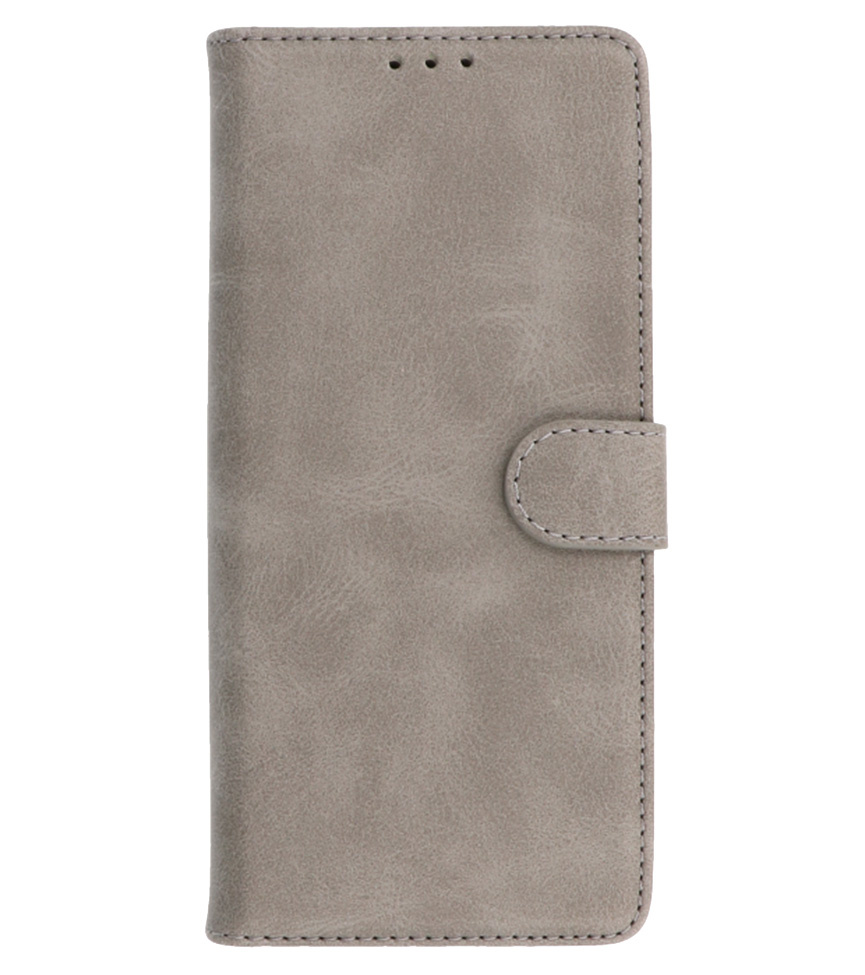 Bookstyle Wallet Cases Hülle Motorola Moto G60 Grau