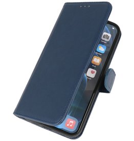 Bookstyle Wallet Cases Hoes voor iPhone 12 Pro Navy