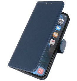 Housse Etui Portefeuille Bookstyle pour iPhone 12 Pro Max Marine