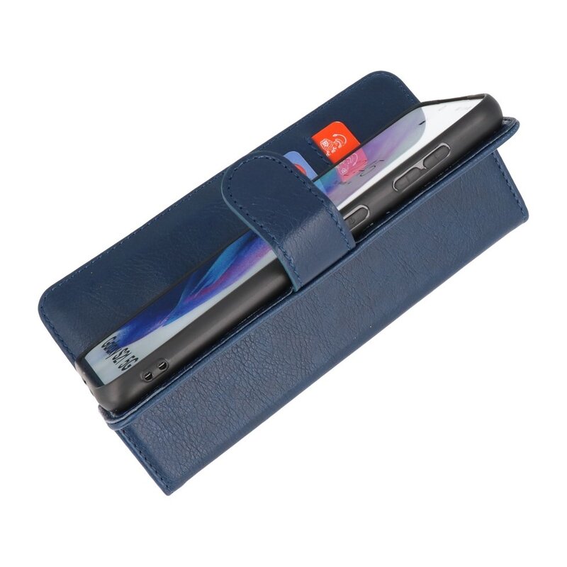 Bookstyle Wallet Cases Hoesje voor Samsung S20 Navy