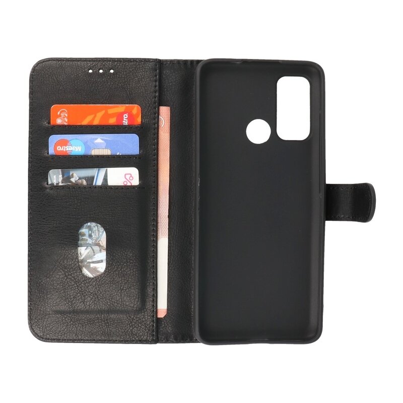 Custodie a portafoglio Bookstyle Custodia Motorola Moto G60 nera