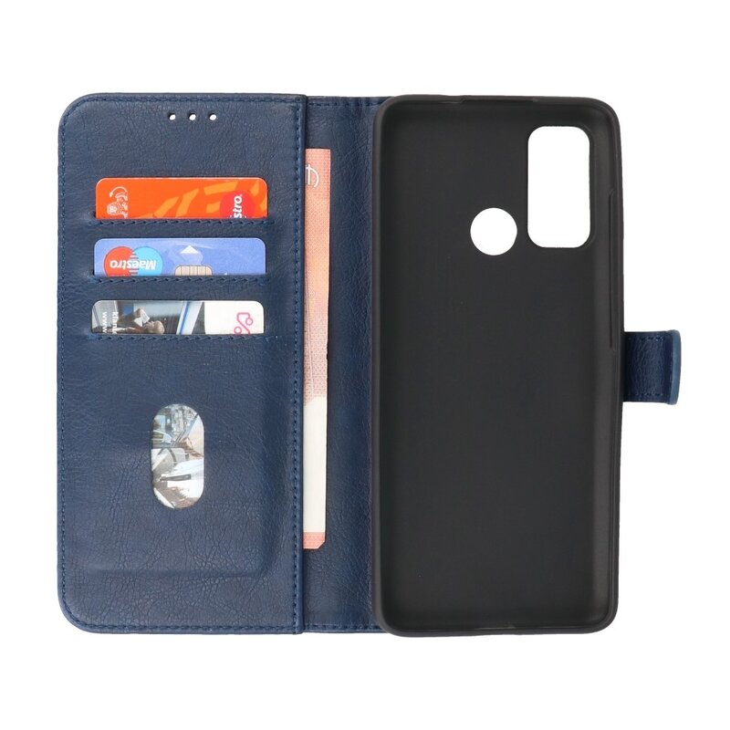 Custodie a portafoglio Bookstyle Custodia Motorola Moto G60 Navy