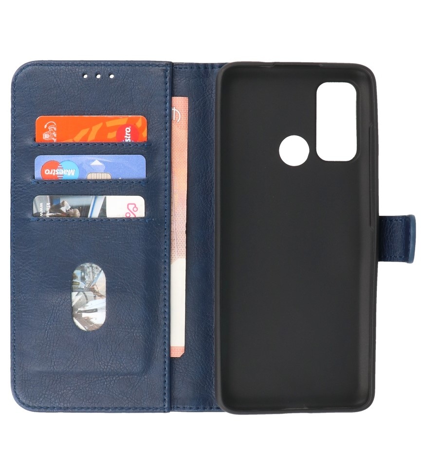 Bookstyle Wallet Cases Case Motorola Moto G60 Azul marino