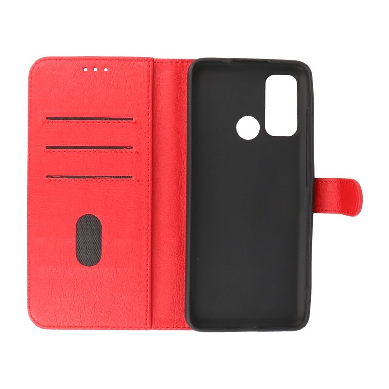 Bookstyle Wallet Cases Etui Motorola Moto G60 Rouge