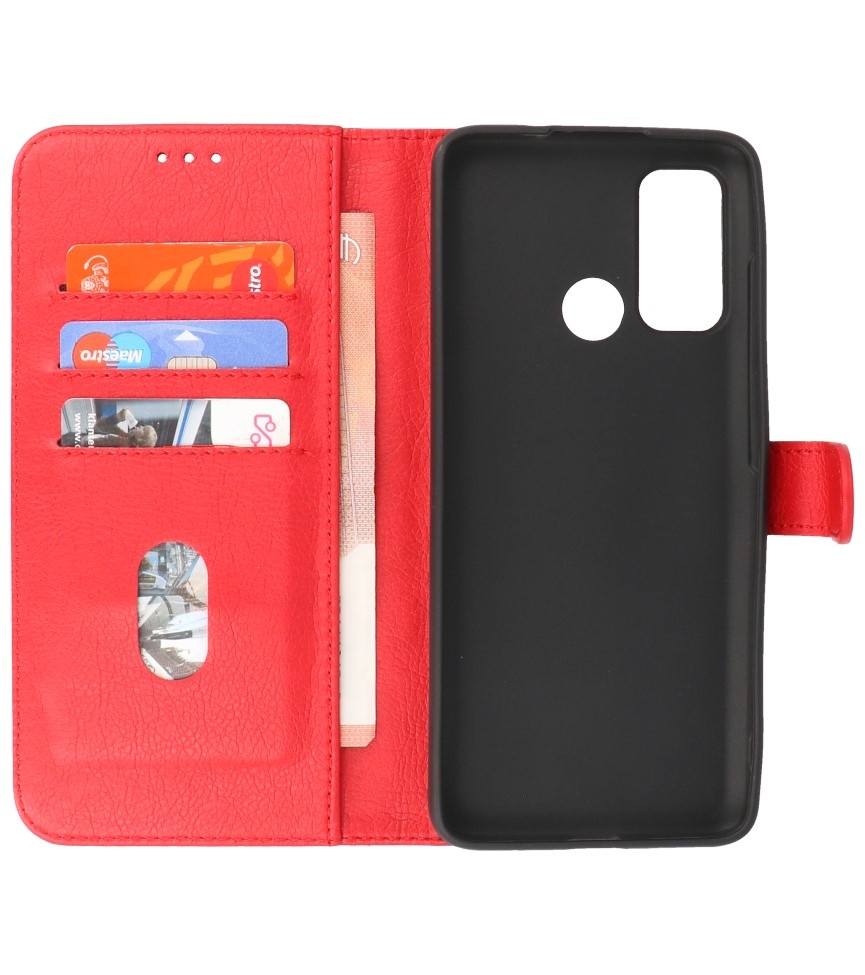 Bookstyle Wallet Cases Hülle Motorola Moto G60 Rot