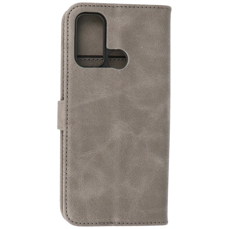 Bookstyle Pung Etuier Etui Motorola Moto G60 Grå