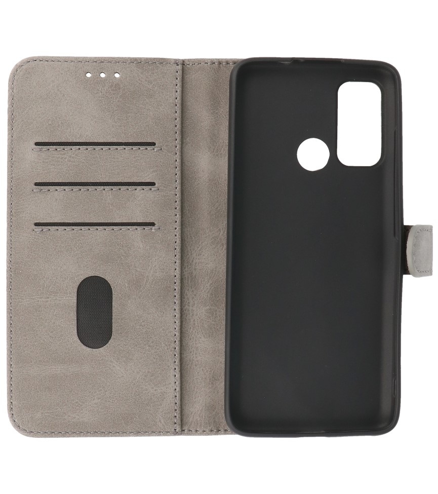 Bookstyle Wallet Cases Case Motorola Moto G60 Grey