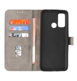 Bookstyle Wallet Cases Hülle Motorola Moto G60 Grau