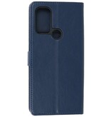 Bookstyle Wallet Cases Hoesje Motorola Moto G60s Navy