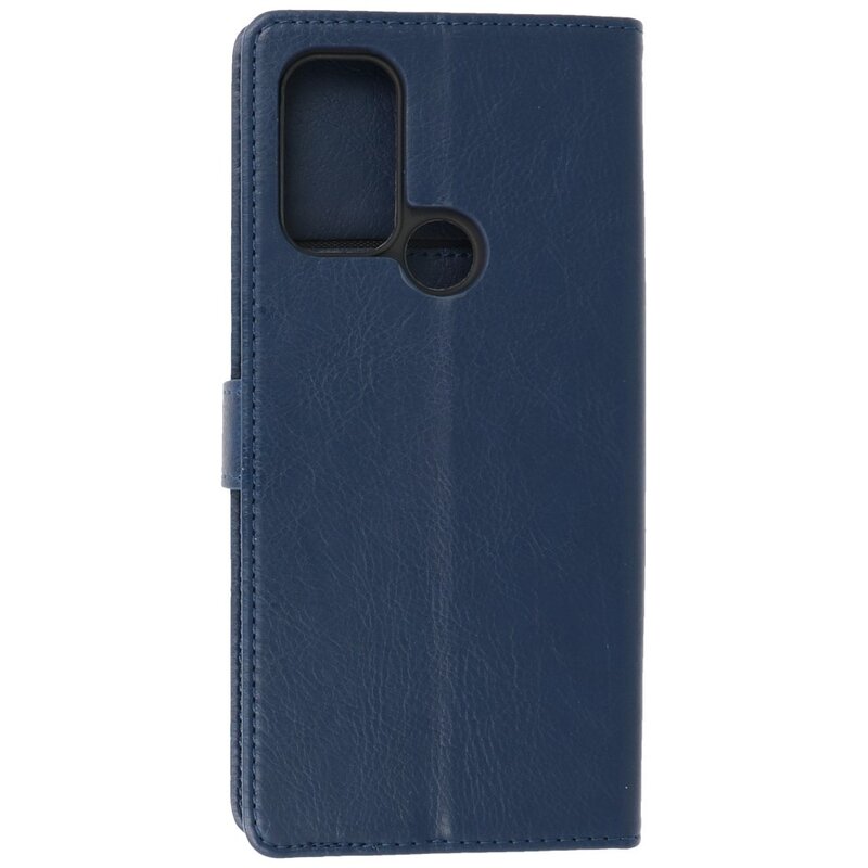 Bookstyle Wallet Cases Hoesje Motorola Moto G60s Navy