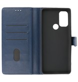 Bookstyle Wallet Cases Hoesje Motorola Moto G60s Navy