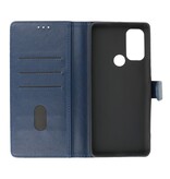 Bookstyle Pung Etuier Etui Motorola Moto G60s Navy