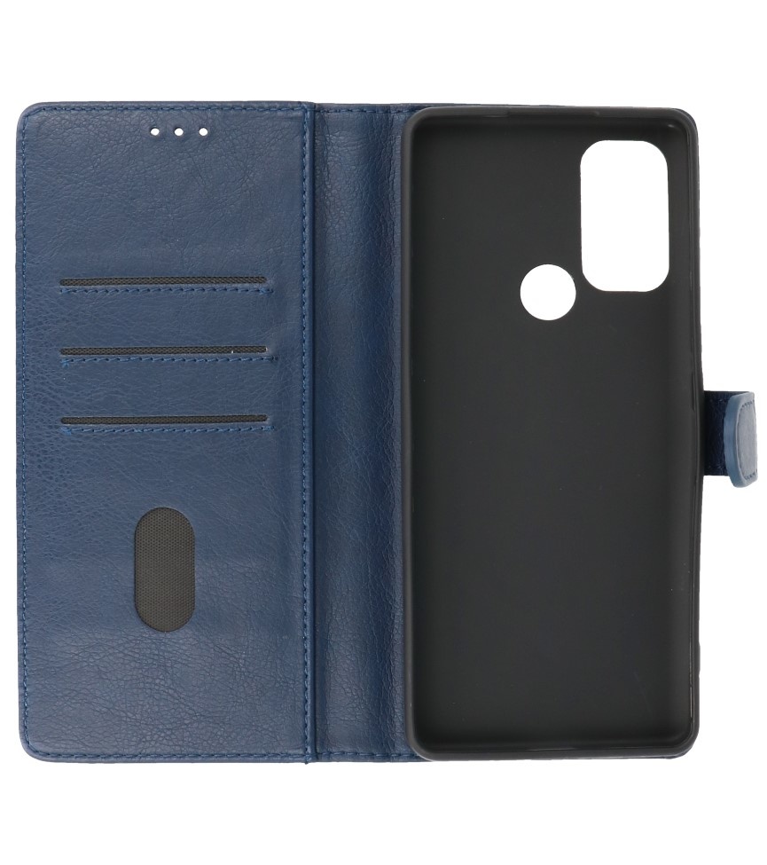 Bookstyle Pung Etuier Etui Motorola Moto G60s Navy