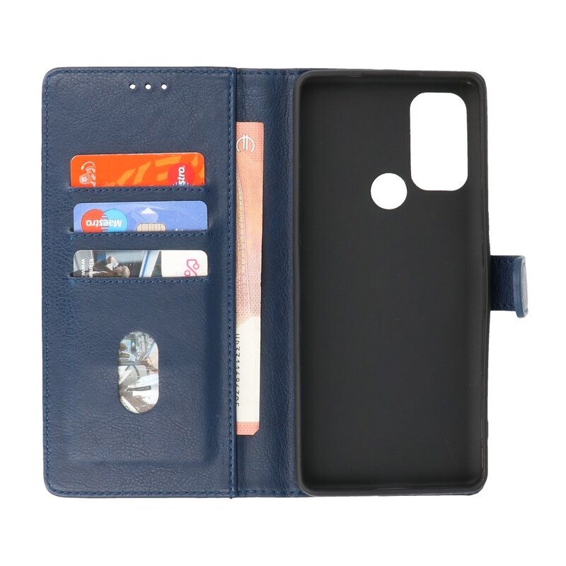 Bookstyle Pung Etuier Etui Motorola Moto G60s Navy