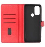 Bookstyle Wallet Cases Hülle Motorola Moto G60s Rot