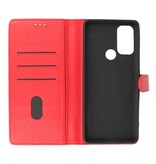 Bookstyle Wallet Cases Hülle Motorola Moto G60s Rot