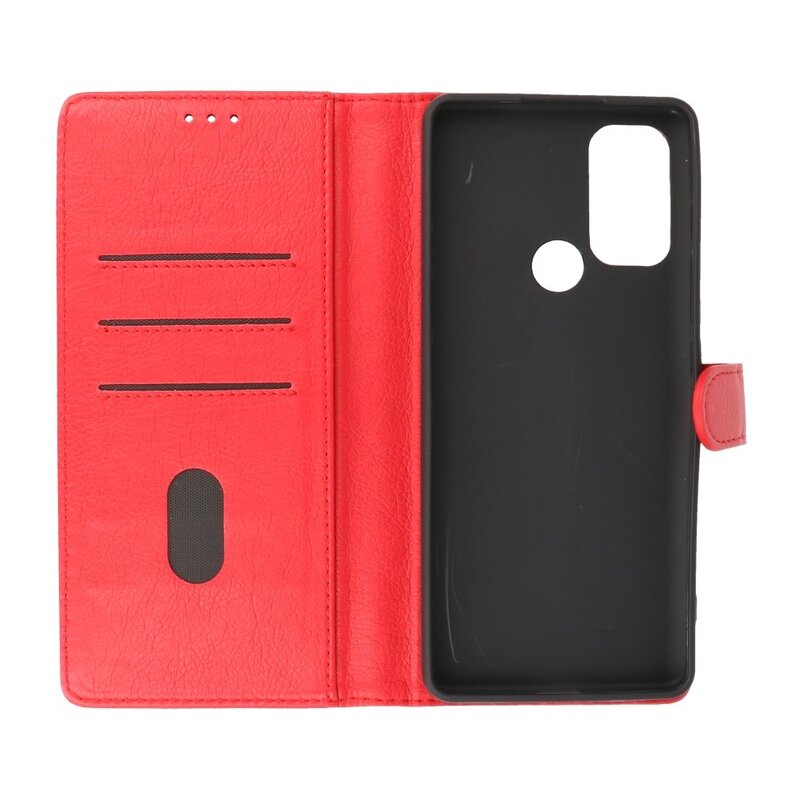 Custodie a portafoglio Bookstyle Custodia Motorola Moto G60s rossa
