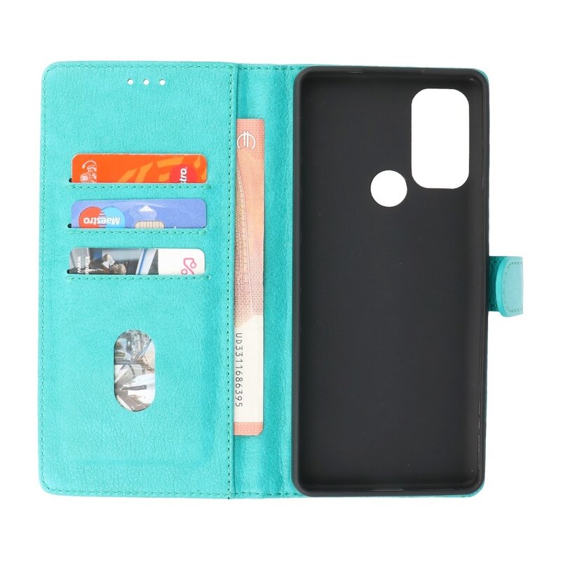 Bookstyle Pung Etuier Etui Motorola Moto G60s Grøn