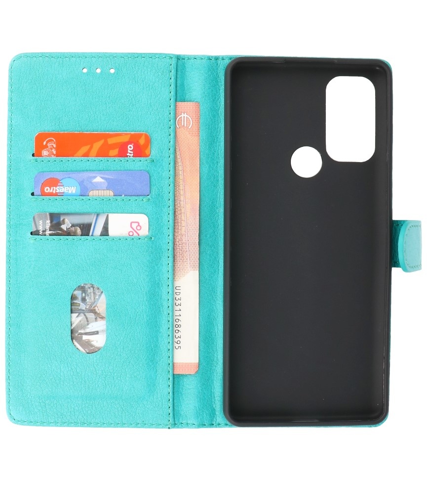 Bookstyle Wallet Cases Case Motorola Moto G60s Green