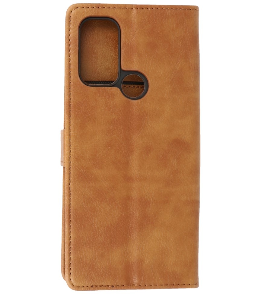 Bookstyle Wallet Cases Hoesje Motorola Moto G60s Bruin