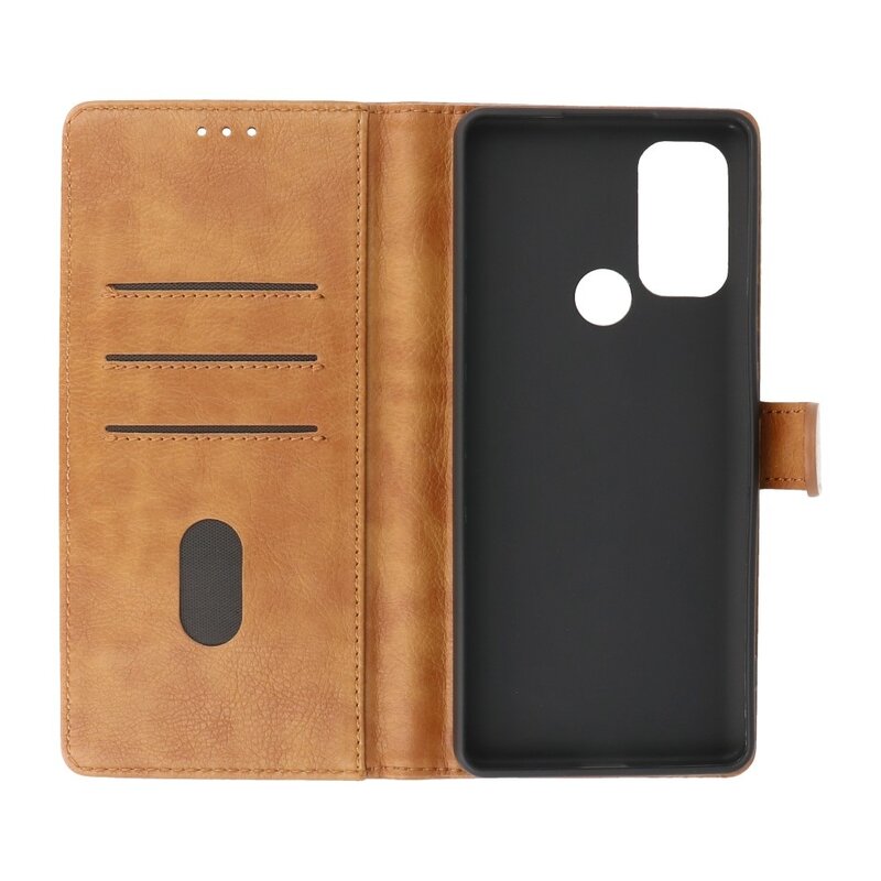 Custodie a portafoglio Bookstyle Custodia Motorola Moto G60s Marrone