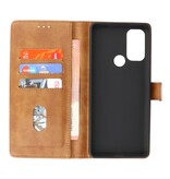 Custodie a portafoglio Bookstyle Custodia Motorola Moto G60s Marrone