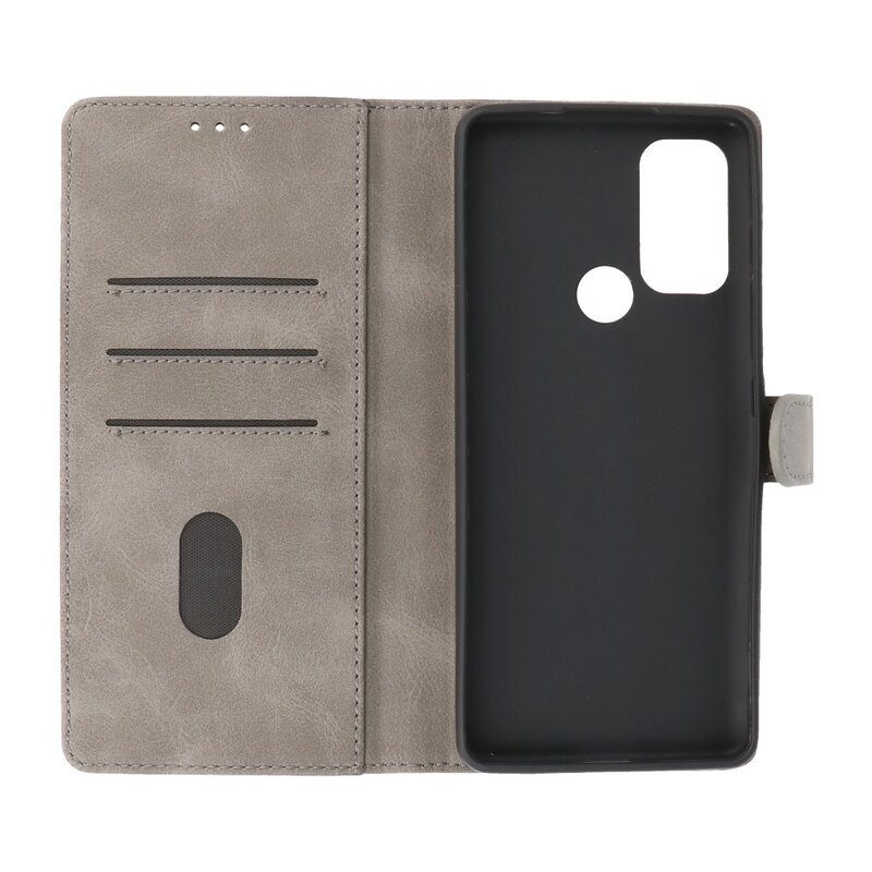 Custodie a portafoglio Bookstyle Custodia Motorola Moto G60s Grigia