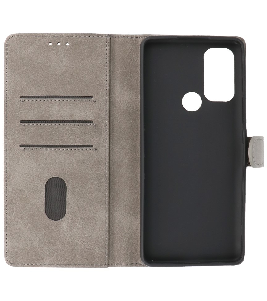 Bookstyle Wallet Cases Case Motorola Moto G60s Gray