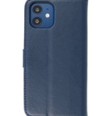 Funda Bookstyle Wallet Cases para iPhone 12 mini Azul Marino