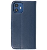 Bookstyle Wallet Cases Cover pour iPhone 12 mini Marine