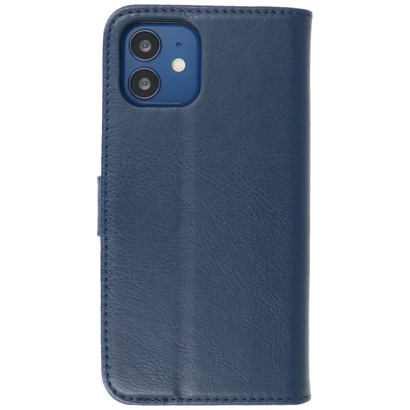Bookstyle Wallet Cases Cover pour iPhone 12 mini Marine