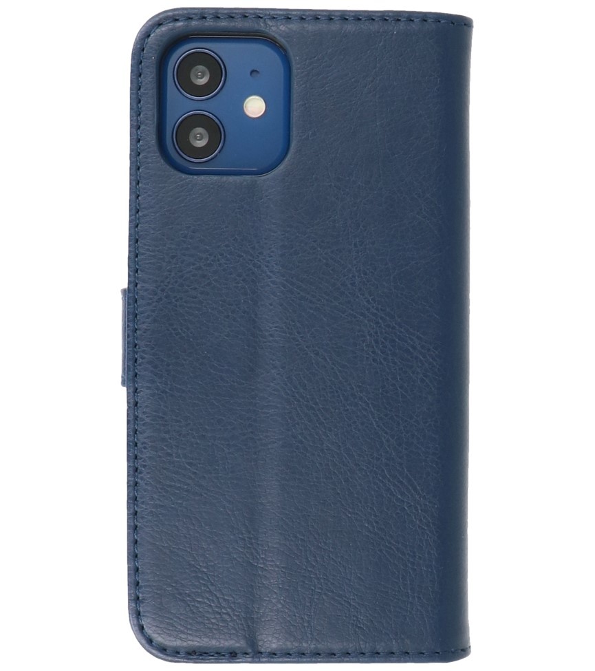 Bookstyle Wallet Cases Hoes voor iPhone 12 mini Navy