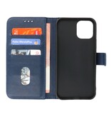 Bookstyle Wallet Cases Cover pour iPhone 12 mini Marine