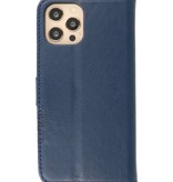 Bookstyle Wallet Cases Hoes voor iPhone 12 Pro Navy