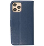 Bookstyle Wallet Cases Hülle für iPhone 12 Pro Navy