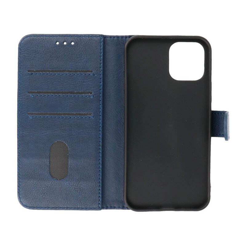 Bookstyle Wallet Cases Hülle für iPhone 12 Pro Navy